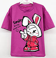 Летняя детская и подростковая футболка для девочки