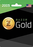 Карта оплаты RAZER GOLD 200$ CARD карта пополнения счета