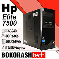 Системный блок Hp Elite 7500 MT \ Intel Core i3-3240 \ DDR3-4GB \ HDD-250GB \ RADEON HD 7450 1GB