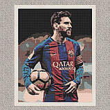 Алмазна мозаїка/вишивка Футболіст Ліонель Мессі 40*50 см Орігамі OD 345, фото 5