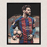 Алмазна мозаїка/вишивка Футболіст Ліонель Мессі 40*50 см Орігамі OD 345, фото 6