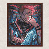 Алмазна мозаїка/вишивка Магічна битва, аніме. Сукуна 40*50 см Орігамі OD 2005 dp-a, фото 7