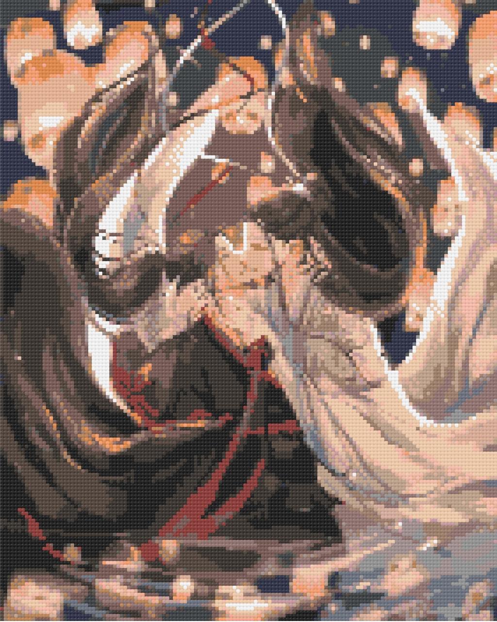 Алмазна мозаїка/вишивка Магістр диявольського культу. Аніме 40*50 см Орігамі OD 3119 dp-a, фото 1