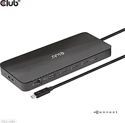USB-хаб Club 3D HUB USB Club3D Thunderbolt4 11-in-1 HUB (CSV1581)