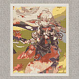 Алмазна мозаїка/вишивка Аніме. Геншин імпакт Кадзуха 40*50 см Орігамі OD 3260 dp-a, фото 5
