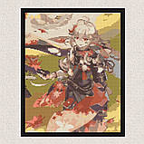 Алмазна мозаїка/вишивка Аніме. Геншин імпакт Кадзуха 40*50 см Орігамі OD 3260 dp-a, фото 6