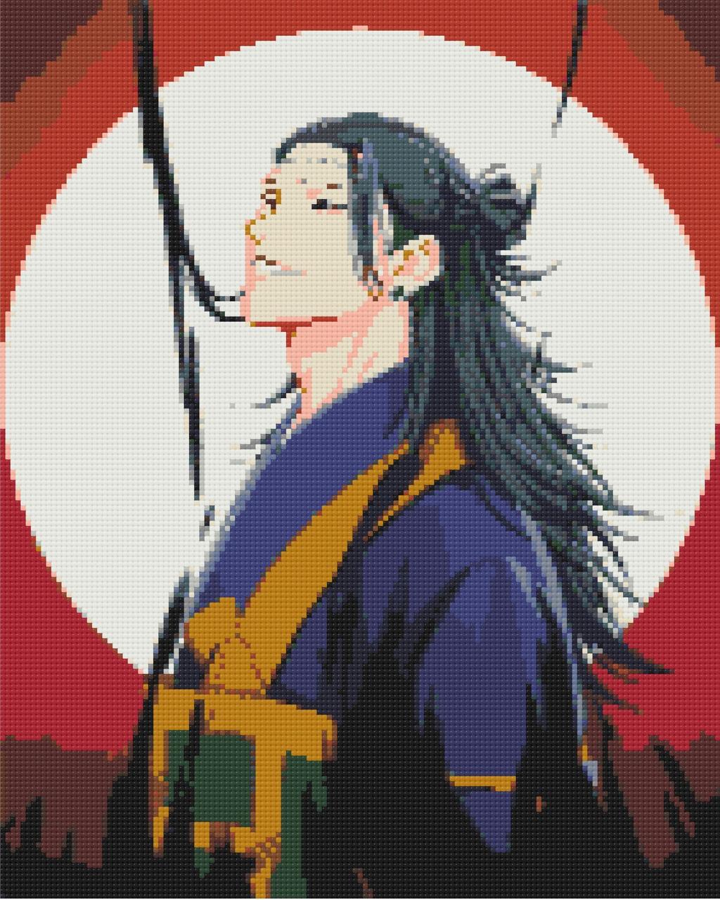 Алмазна мозаїка/вишивка Аніме. Магічна битва, Гето Сугуру 40*50 см Орігамі OD 3283 dp-a, фото 1