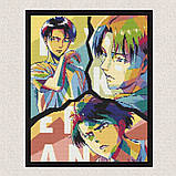 Алмазна мозаїка/вишивка Аніме. Атака на титанів 40*50 см Орігамі OD 20060 dp-a, фото 5