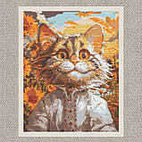 Алмазна мозаїка/вишивка Котик у вишиванці. Український сюжет 40*50 см Орігамі OD 30070, фото 5