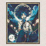 Алмазна мозаїка/вишивка Аніме. Геншин імпакт Сяо на тлі місяця 40*50 см Орігамі OD 30150 dp-a, фото 4