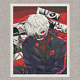 Алмазна мозаїка/вишивка Аніме. Токійський гуль, Кен Канекі 40*50 см Орігамі OD 30180 dp-a, фото 5