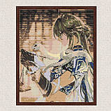 Алмазна мозаїка/вишивка Аніме. Геншин імпакт Бай Чжу 40*50 см Орігамі OD 30250 dp-a, фото 7