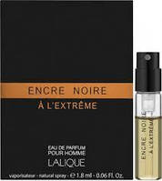 Пробник Lalique Encre Noire A L`Extreme EDP 1.8мл Лалик Энкрэ Нуар Экстрем Экстрим Оригинал