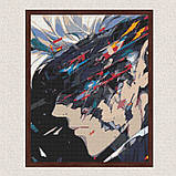 Алмазна мозаїка/вишивка Аніме. Магічна битва, Сатору Годжо 40*50 см Орігамі OD 30790 dp-a, фото 7