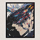 Алмазна мозаїка/вишивка Аніме. Магічна битва, Сатору Годжо 40*50 см Орігамі OD 30790 dp-a, фото 6