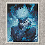 Алмазна мозаїка/вишивка Аніме, Сатору Годжо, магічна битва 40*50 см Орігамі OD 31230 dp-a, фото 5