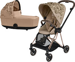 Cybex Mios 4.0 коляска 2 в 1 Simply Flowers Beige шасі Rosegold 2023 р.