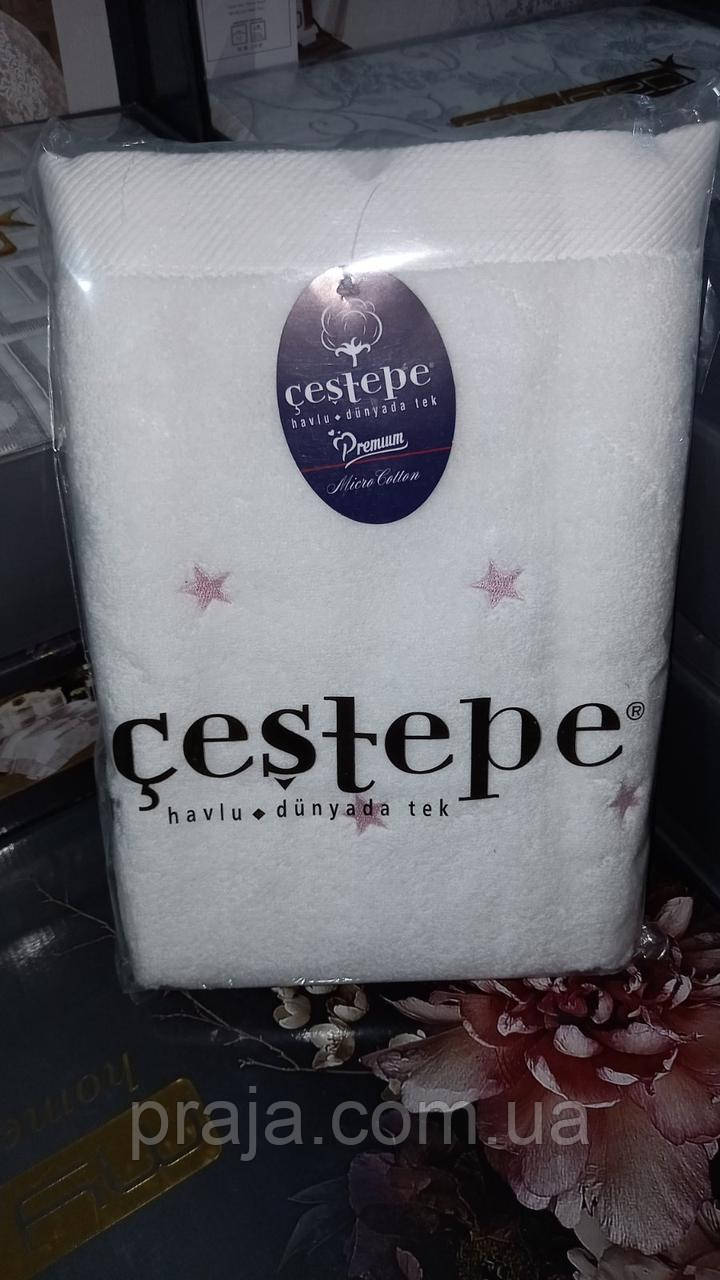 Рушник Cestepe "Зірки" 70*140 рожеві зірки