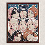 Алмазна мозаїка/вишивка K-pop, Stray Kids (стрей кідс) 40*50 см Орігамі OD 31890 dp-a, фото 7