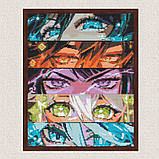 Алмазна мозаїка/вишивка Аніме. Геншин Імпакт, очі 40*50 см Орігамі OD 32140 dp-a, фото 7