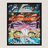 Алмазна мозаїка/вишивка Аніме. Геншин Імпакт, очі 40*50 см Орігамі OD 32140 dp-a, фото 6