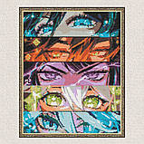 Алмазна мозаїка/вишивка Аніме. Геншин Імпакт, очі 40*50 см Орігамі OD 32140 dp-a, фото 4