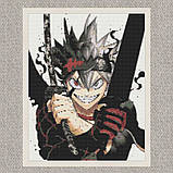 Алмазна мозаїка/вишивка Аніме. Чорна конюшина, меч короля магів 40*50 см Орігамі OD 32400 dp-a, фото 5