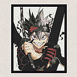 Алмазна мозаїка/вишивка Аніме. Чорна конюшина, меч короля магів 40*50 см Орігамі OD 32400 dp-a, фото 6