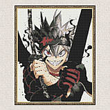 Алмазна мозаїка/вишивка Аніме. Чорна конюшина, меч короля магів 40*50 см Орігамі OD 32400 dp-a, фото 4