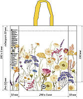 Эко-сумка с ручками 38*29 см Полевые цветы