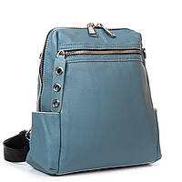 Жіночий шкіряний рюкзак 8781-9 blue. Купити жіночі рюкзаки гуртом і в роздріб із натуральної шкіри в Україні