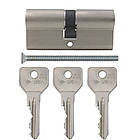 Цилиндр CISA C2000 110 (40*70) никель матовый 3 ключа, фото 6