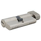 Циліндр CISA C2000 105T (45*60T) нікель матовий 3 ключі, фото 2