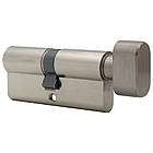 Циліндр CISA C2000 105T (45*60T) нікель матовий 3 ключі, фото 4