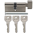 Циліндр CISA C2000 105T (45*60T) нікель матовий 3 ключі, фото 8