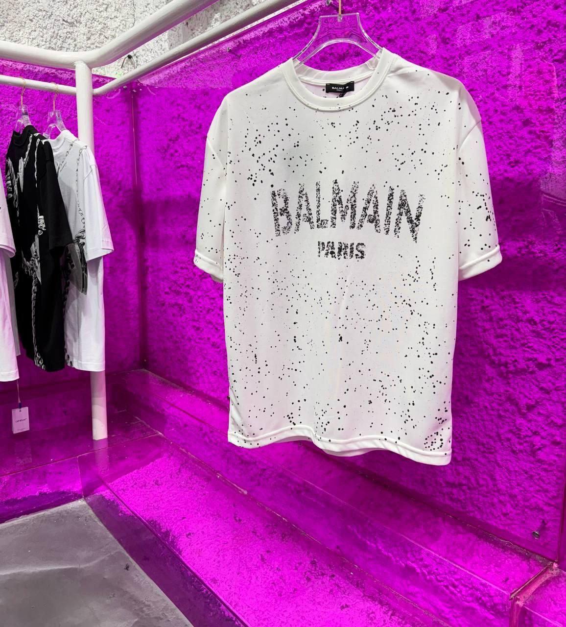 Чоловіча футболка BALMAIN CK8061 біла