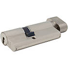Цилиндр CISA ASIX P8 70T (35*35T) никель матовый 3 ключа, фото 2