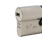 Цилиндр CISA ASIX P8 70T (35*35T) никель матовый 3 ключа, фото 3