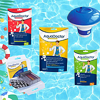 Набор химии для бассейна Aquadoctor для запуска и ухода Super KIT 5 в 1