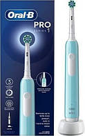 Електрична зубна щітка Oral-B PRO1 D305-513-3-Caribbean-Blue блакитна