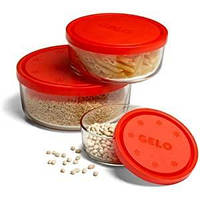 Набір контейнерів харчових Bormioli Rocco Gelo 226017-S-02021990 6 предметів g
