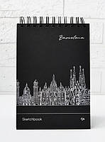 Скетчбук 4Profi Black sketch book Barcelona А5 30 листов черная бумага 903191 NC, код: 8108833