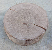 Спил,слэб,срез дерева шлифованный для эко дизайна d23х20см. Толщ 4см. Дуб