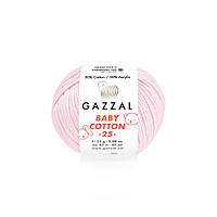 Пряжа из хлопка Gazzal Baby cotton 25 3411 (Газзал Беби Коттон 25)