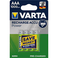 Аккумулятор Varta AAA Rechargeable Accu 1000mAh * 4 (05703301404) ASN