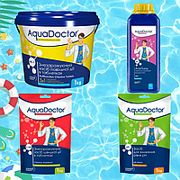 Комплект химии Aquadoctor для запуска и ухода за бассейном 1 кг