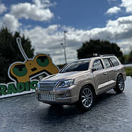 Джип на радіоуправлінні Lexus GX Золотий | Машинка на пульті управління | Машина на радіокеруванні, фото 7