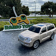 Джип на радіоуправлінні Lexus GX Золотий | Машинка на пульті управління | Машина на радіокеруванні, фото 3