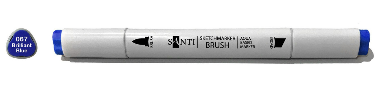 Маркер акварельний Блакитний діамант SANTI sketch
