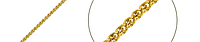 Золотая цепочка, цепь колосок 303402ж вага 1,86 г 50 см